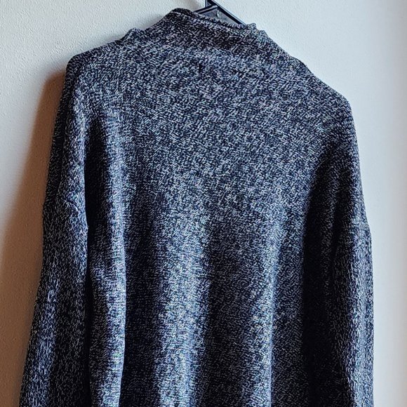 Copy - Tahari Speckled Gray Mock Neck Sweater Size Large - Picture 9 of 13